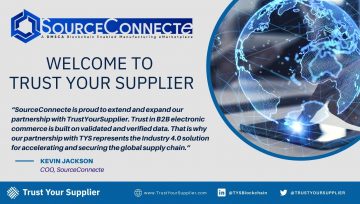 SourceConnecte Joins the Trust Your Supplier (TYS) Network