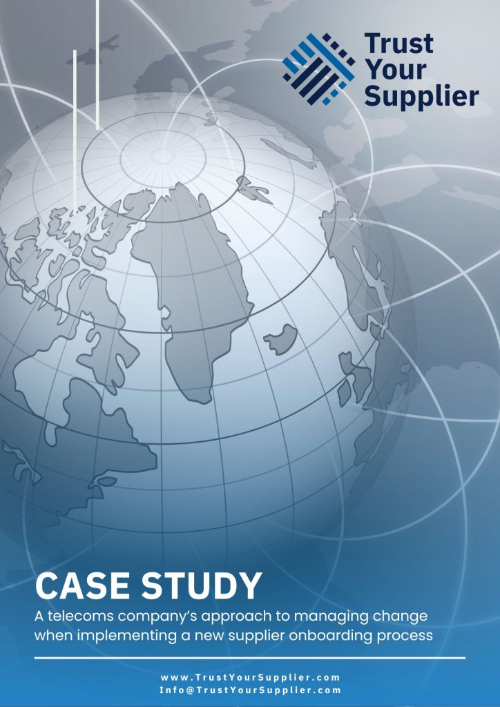 Trust Your Supplier Case Study Trust Your Supplier