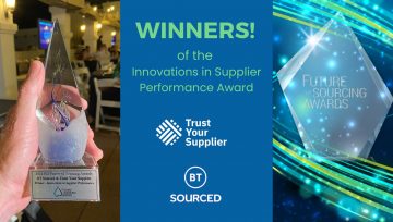 TYS & BT Sourced Winners of a SIG Future of Sourcing Award!