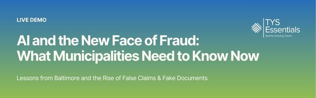 Graphic for upcoming demo on Supplier Fraud for municipalities