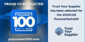 Trust Your Supplier Named to ProcureTech100 Innovative Tech Providers for 2025–26