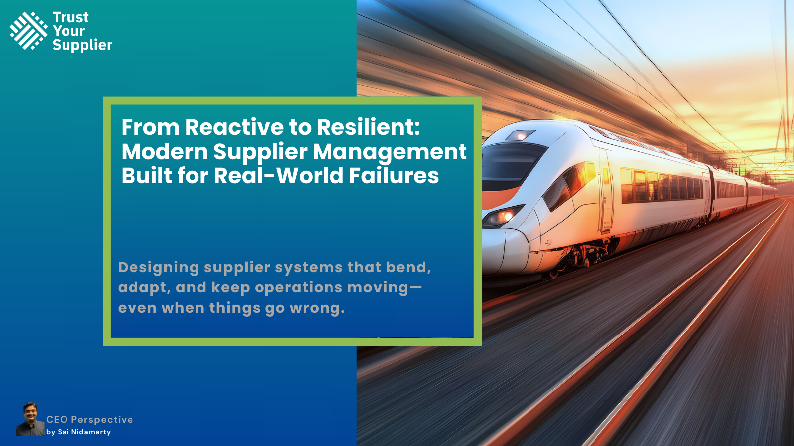 From Reactive to Resilient, building systems that are built to handle real-world failures